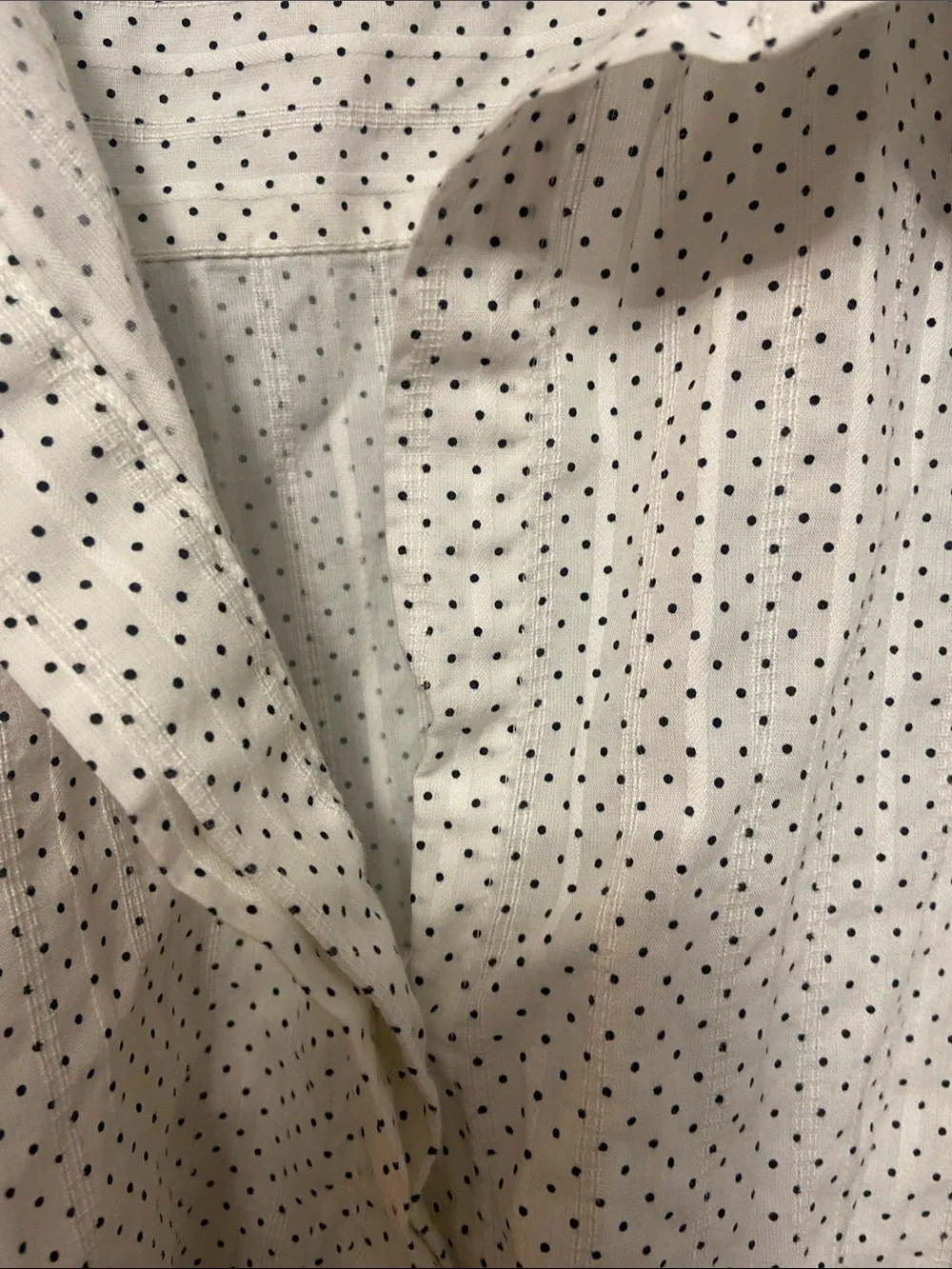 Foxcroft white blouse with black polka dots. Size 22 - Picture 2 of 5